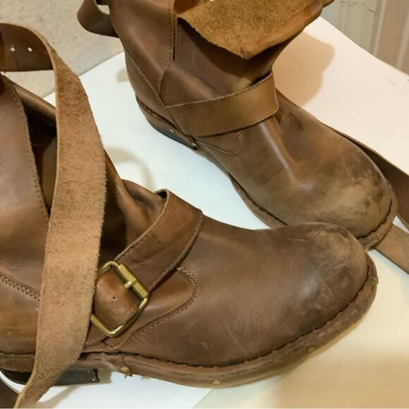 Jeffrey Campbell Brit Wrap Straps Moto Boots Size 8 - Picture 5 of 16